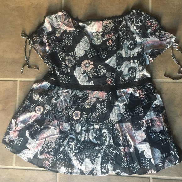 New Odd Molly Light Cotton Floral Blouse - Picture 3 of 6